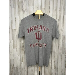 Indiana University Hoosiers Men's‎ Gray Short Sleeve T-Shirt Size Small